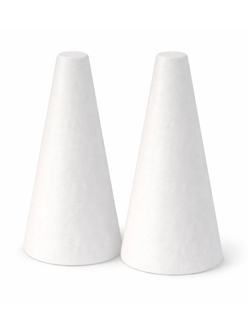 Foam Cone Craft Supplies White Styrofoam Cones FloraCraft Foam Cones For DIY Top
